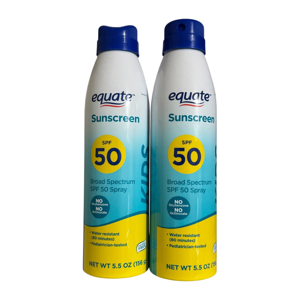 New 2 pack Equate Sunscreen SPF 50 spray